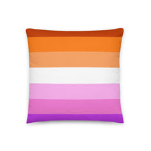 Load image into Gallery viewer, I'm On That Lesbian Shit/Lesbian Pride Flag - Basic Pillow