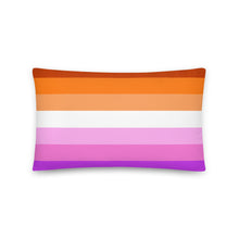 Load image into Gallery viewer, I'm On That Lesbian Shit/Lesbian Pride Flag - Basic Pillow