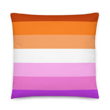 Load image into Gallery viewer, I'm On That Lesbian Shit/Lesbian Pride Flag - Basic Pillow