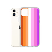 Load image into Gallery viewer, Lesbian Pride Flag - iPhone Case (sideways)