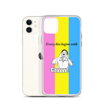 Load image into Gallery viewer, Every Kiss Begins with Gay (pan pride flag) - iPhone Case