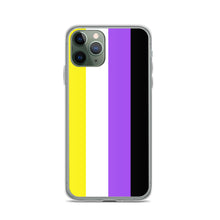 Load image into Gallery viewer, Non-Binary Pride Flag - iPhone Case (sideways)