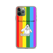 Load image into Gallery viewer, Every Kiss Begins with Gay (gay pride flag) - iPhone Case