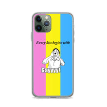 Load image into Gallery viewer, Every Kiss Begins with Gay (pan pride flag) - iPhone Case