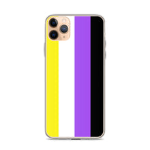 Load image into Gallery viewer, Non-Binary Pride Flag - iPhone Case (sideways)