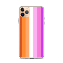 Load image into Gallery viewer, Lesbian Pride Flag - iPhone Case (sideways)