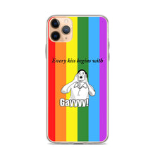 Load image into Gallery viewer, Every Kiss Begins with Gay (gay pride flag) - iPhone Case