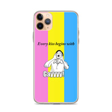 Load image into Gallery viewer, Every Kiss Begins with Gay (pan pride flag) - iPhone Case