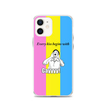 Load image into Gallery viewer, Every Kiss Begins with Gay (pan pride flag) - iPhone Case