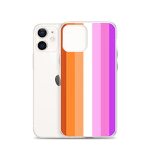 Load image into Gallery viewer, Lesbian Pride Flag - iPhone Case (sideways)