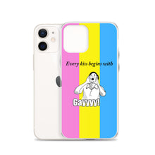 Load image into Gallery viewer, Every Kiss Begins with Gay (pan pride flag) - iPhone Case