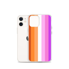 Load image into Gallery viewer, Lesbian Pride Flag - iPhone Case (sideways)
