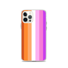 Load image into Gallery viewer, Lesbian Pride Flag - iPhone Case (sideways)