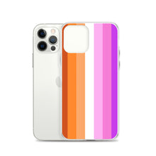 Load image into Gallery viewer, Lesbian Pride Flag - iPhone Case (sideways)
