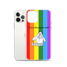 Load image into Gallery viewer, Every Kiss Begins with Gay (gay pride flag) - iPhone Case