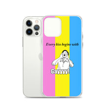 Load image into Gallery viewer, Every Kiss Begins with Gay (pan pride flag) - iPhone Case