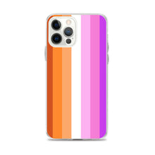 Load image into Gallery viewer, Lesbian Pride Flag - iPhone Case (sideways)