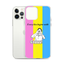 Load image into Gallery viewer, Every Kiss Begins with Gay (pan pride flag) - iPhone Case
