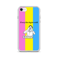 Load image into Gallery viewer, Every Kiss Begins with Gay (pan pride flag) - iPhone Case