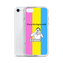 Load image into Gallery viewer, Every Kiss Begins with Gay (pan pride flag) - iPhone Case