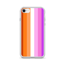 Load image into Gallery viewer, Lesbian Pride Flag - iPhone Case (sideways)