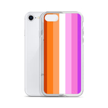 Load image into Gallery viewer, Lesbian Pride Flag - iPhone Case (sideways)