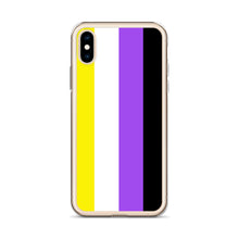Load image into Gallery viewer, Non-Binary Pride Flag - iPhone Case (sideways)