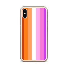 Load image into Gallery viewer, Lesbian Pride Flag - iPhone Case (sideways)