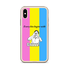 Load image into Gallery viewer, Every Kiss Begins with Gay (pan pride flag) - iPhone Case