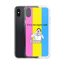 Load image into Gallery viewer, Every Kiss Begins with Gay (pan pride flag) - iPhone Case