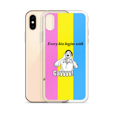 Load image into Gallery viewer, Every Kiss Begins with Gay (pan pride flag) - iPhone Case