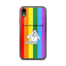 Load image into Gallery viewer, Every Kiss Begins with Gay (gay pride flag) - iPhone Case