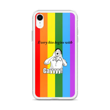 Load image into Gallery viewer, Every Kiss Begins with Gay (gay pride flag) - iPhone Case