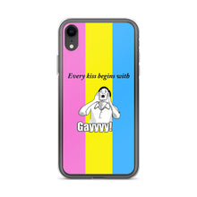 Load image into Gallery viewer, Every Kiss Begins with Gay (pan pride flag) - iPhone Case