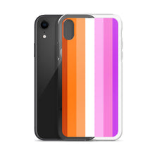 Load image into Gallery viewer, Lesbian Pride Flag - iPhone Case (sideways)