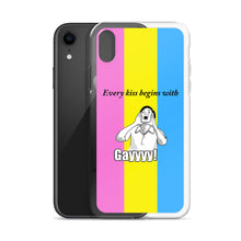 Load image into Gallery viewer, Every Kiss Begins with Gay (pan pride flag) - iPhone Case