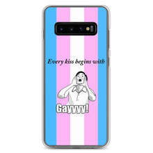 Load image into Gallery viewer, Every Kiss Begins with Gay (trans pride flag) - Samsung Case