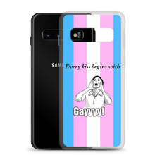 Load image into Gallery viewer, Every Kiss Begins with Gay (trans pride flag) - Samsung Case