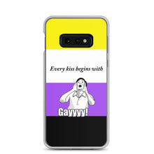 Load image into Gallery viewer, Every Kiss Begins with Gay (non-binary pride flag) - Samsung Case