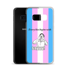 Load image into Gallery viewer, Every Kiss Begins with Gay (trans pride flag) - Samsung Case