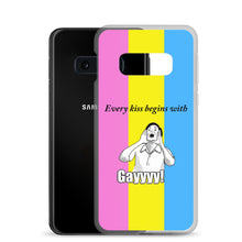 Load image into Gallery viewer, Every Kiss Begins with Gay (pan pride flag) - Samsung Case