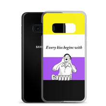 Load image into Gallery viewer, Every Kiss Begins with Gay (non-binary pride flag) - Samsung Case