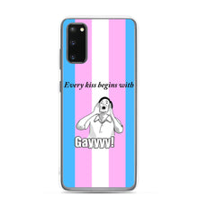 Load image into Gallery viewer, Every Kiss Begins with Gay (trans pride flag) - Samsung Case