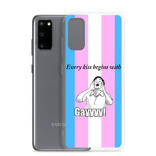 Load image into Gallery viewer, Every Kiss Begins with Gay (trans pride flag) - Samsung Case