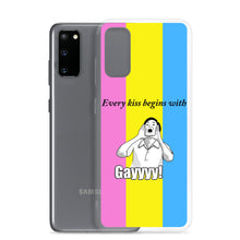 Load image into Gallery viewer, Every Kiss Begins with Gay (pan pride flag) - Samsung Case