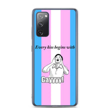 Load image into Gallery viewer, Every Kiss Begins with Gay (trans pride flag) - Samsung Case