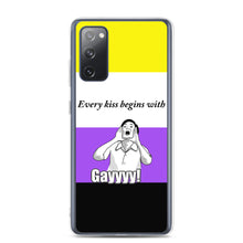 Load image into Gallery viewer, Every Kiss Begins with Gay (non-binary pride flag) - Samsung Case