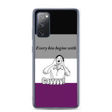 Load image into Gallery viewer, Every Kiss Begins with Gay (ace pride flag) - Samsung Case
