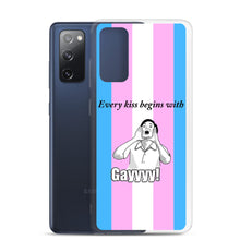 Load image into Gallery viewer, Every Kiss Begins with Gay (trans pride flag) - Samsung Case