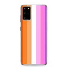 Load image into Gallery viewer, Lesbian Pride Flag - Samsung Case (sideways)